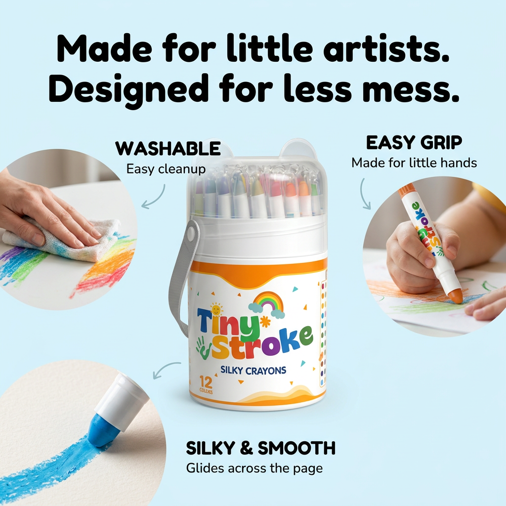 TinyStroke™ Washable Twist Crayons